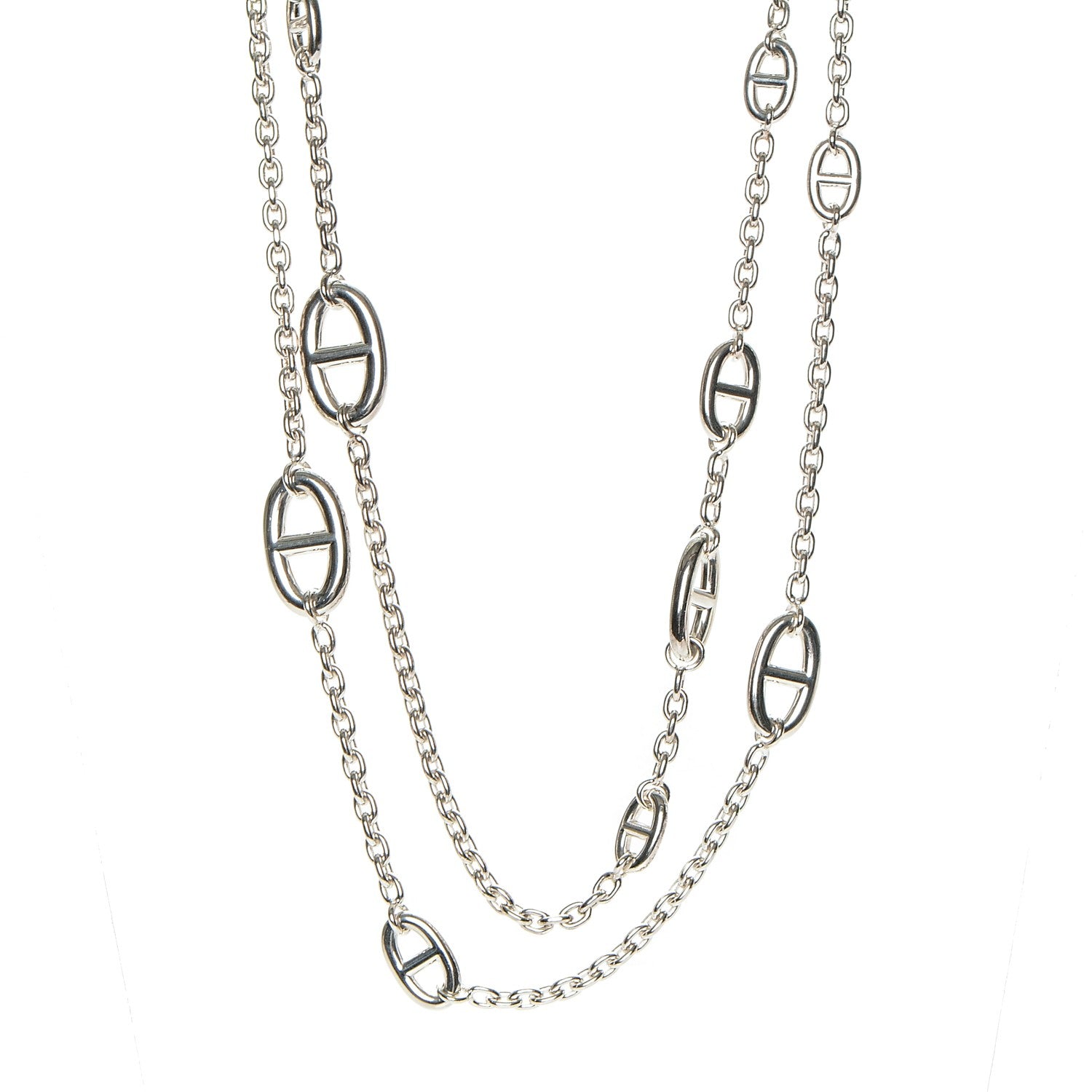 Hermes Sterling Silver Farandole Necklace 160 1 of 6