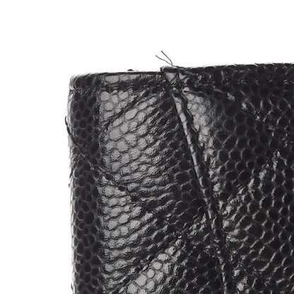 Chanel Caviar Quilted Flap Card Holder Wallet Black 9 of 10