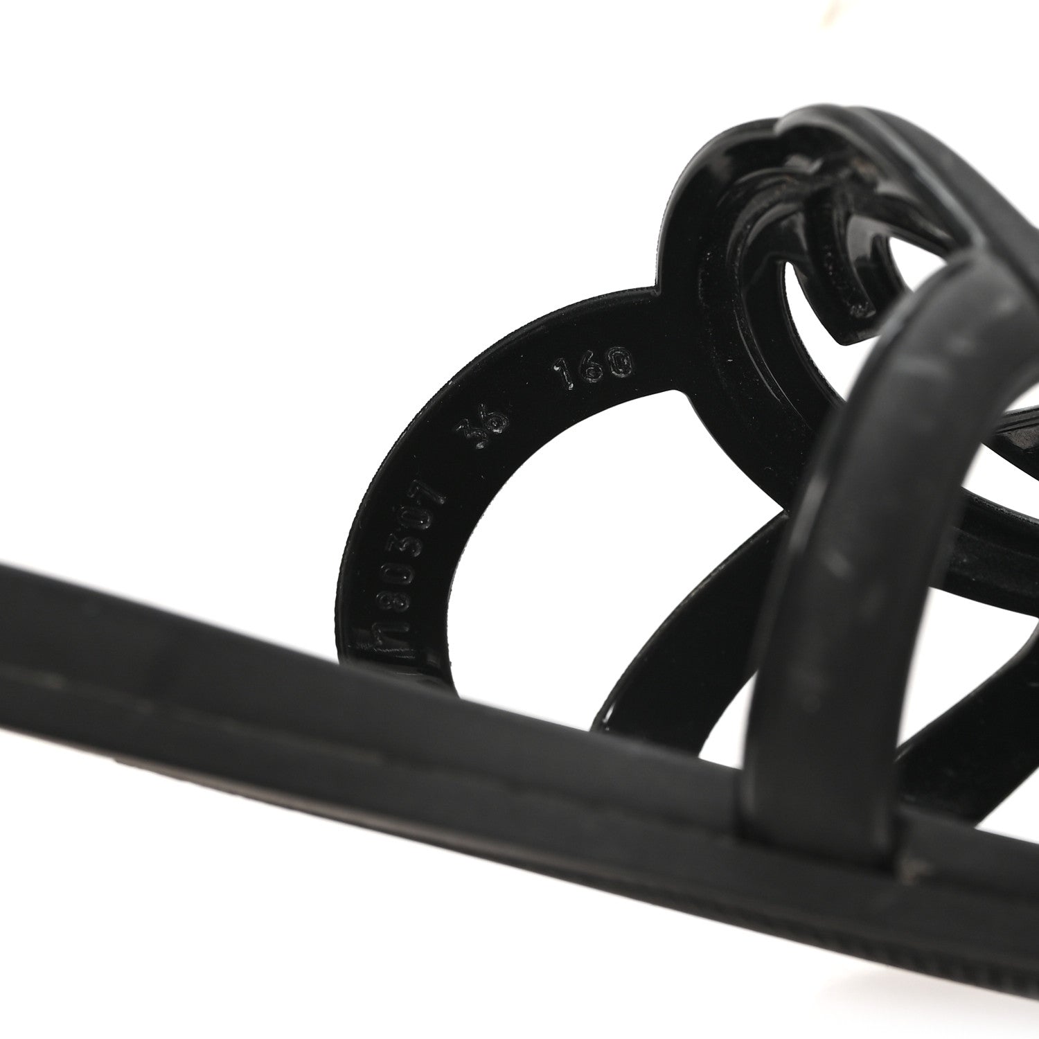 Gucci Rubber Womens Interlocking G Slide Sandals  36 Black 9 of 9
