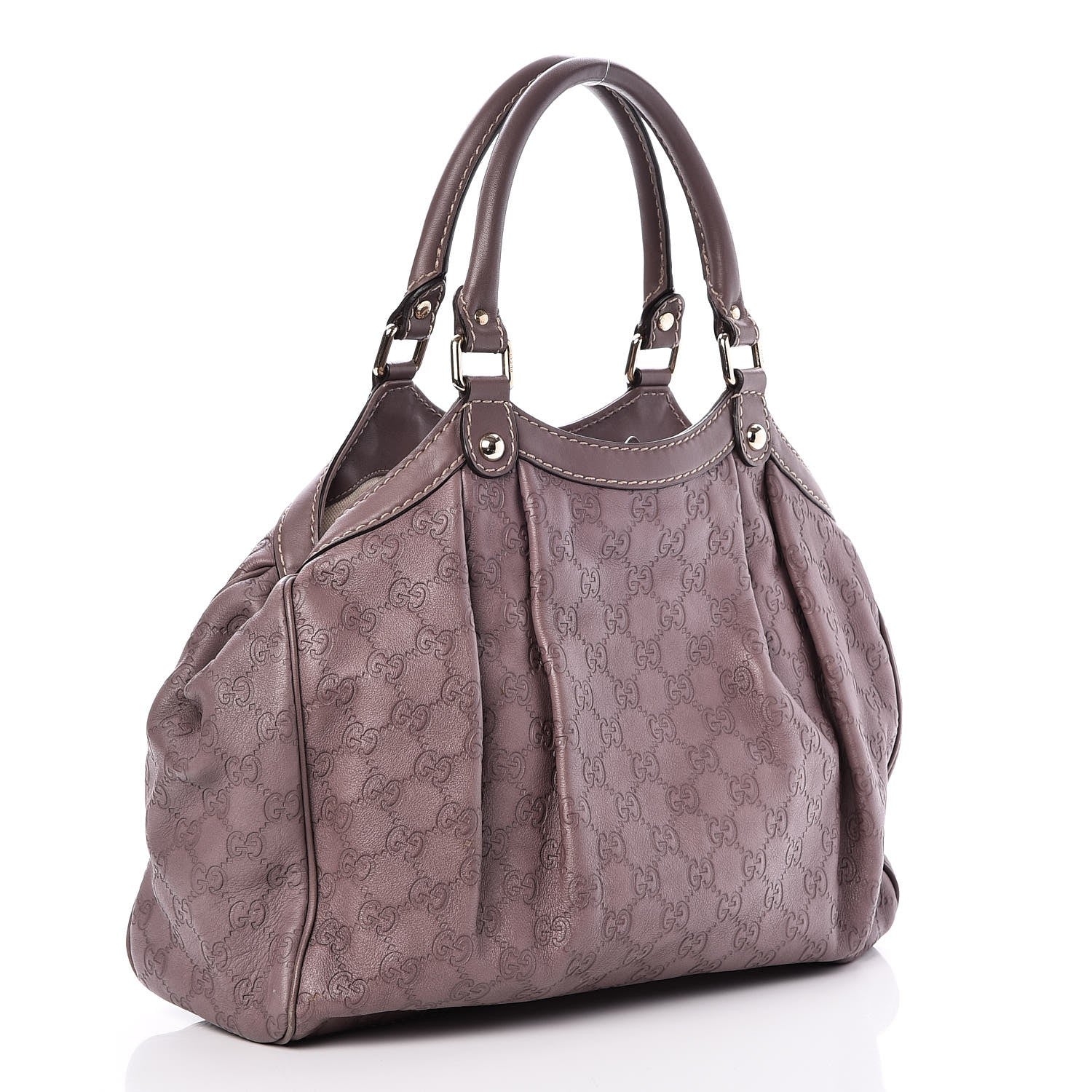 Gucci Guccissima Signature Medium Sukey Tote New Mauve 3 of 7