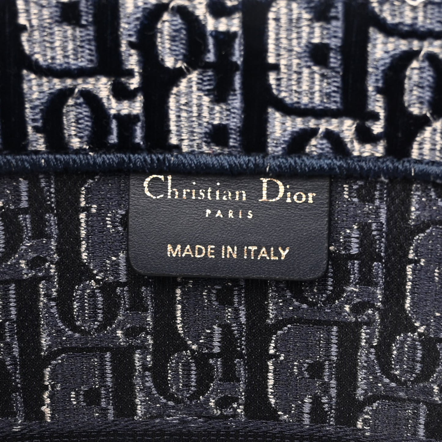 Oblique Velvet Medium Book Tote Blue Multicolor