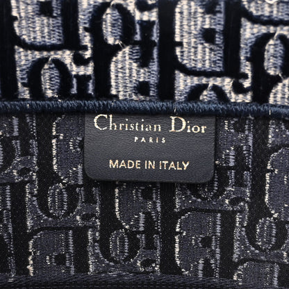 Christian Dior Oblique Velvet Medium Book Tote Blue Multicolor 6 of 11