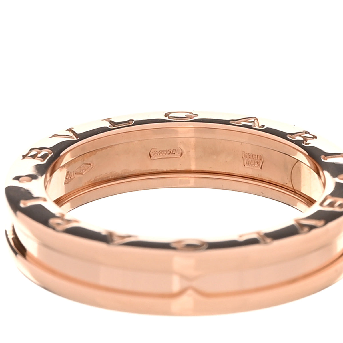 Bulgari 18K Rose Gold B.Zero1 One-Band Ring 57 8 4 of 7