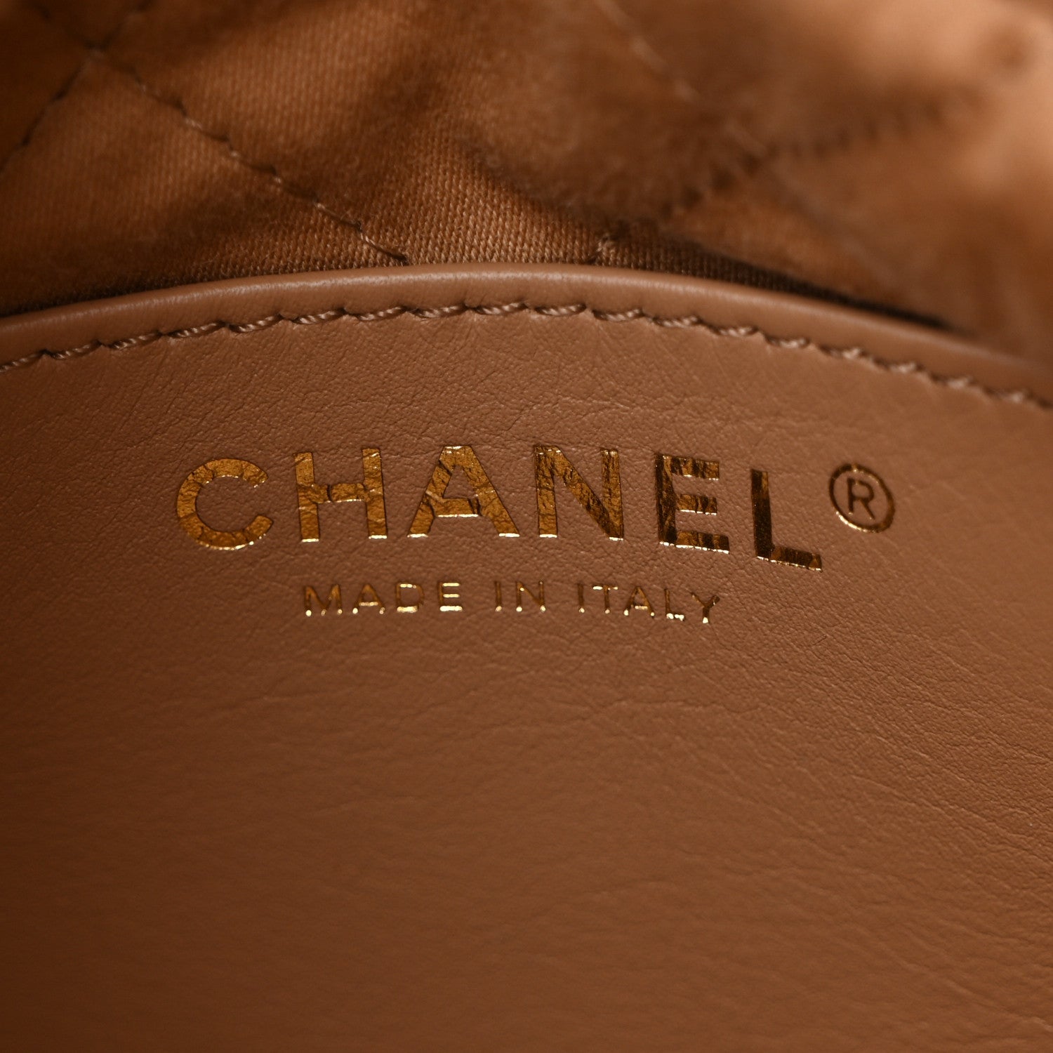 Chanel Shiny Calfskin Quilted Mini Chanel 22 Dark Beige 6 of 11
