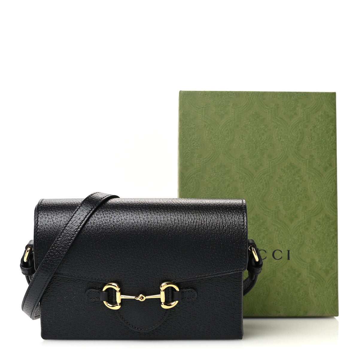 Gucci Calfskin Horsebit 1955 Shoulder Bag Black 11 of 11