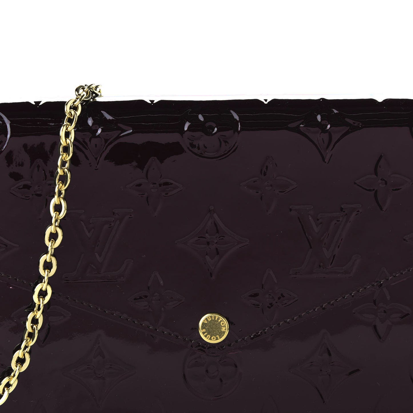 Vernis Pochette Felicie Chain Wallet Amarante