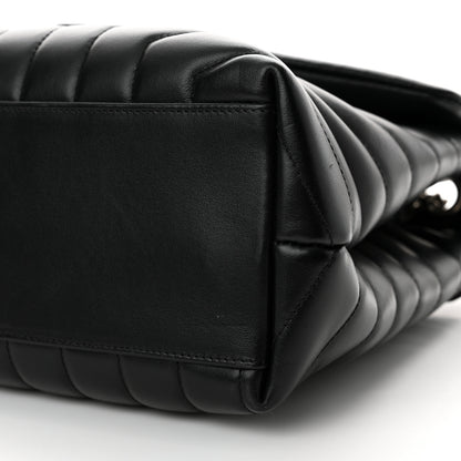 Saint Laurent Calfskin Y Quilted Monogram Medium Loulou Chain Satchel Black 10 of 14