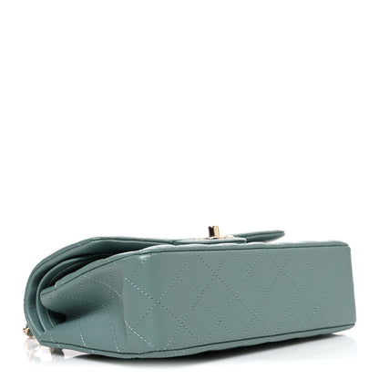 Chanel Caviar Quilted Small Double Flap Light Blue 4 of 10