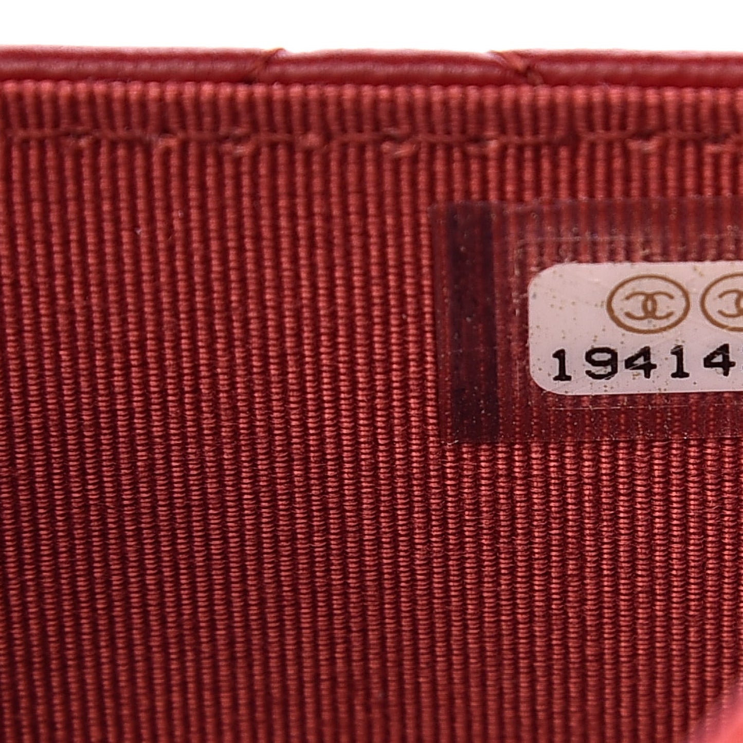 Lambskin Quilted Wallet On Chain WOC Red