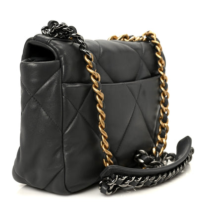 Chanel Lambskin Quilted Medium Chanel 19 Flap Dark Grey 3 of 10