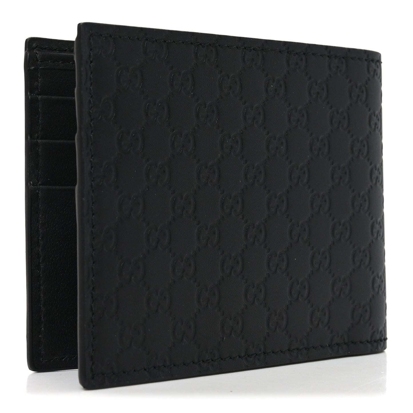 Microguccissima Bi-Fold Wallet Black