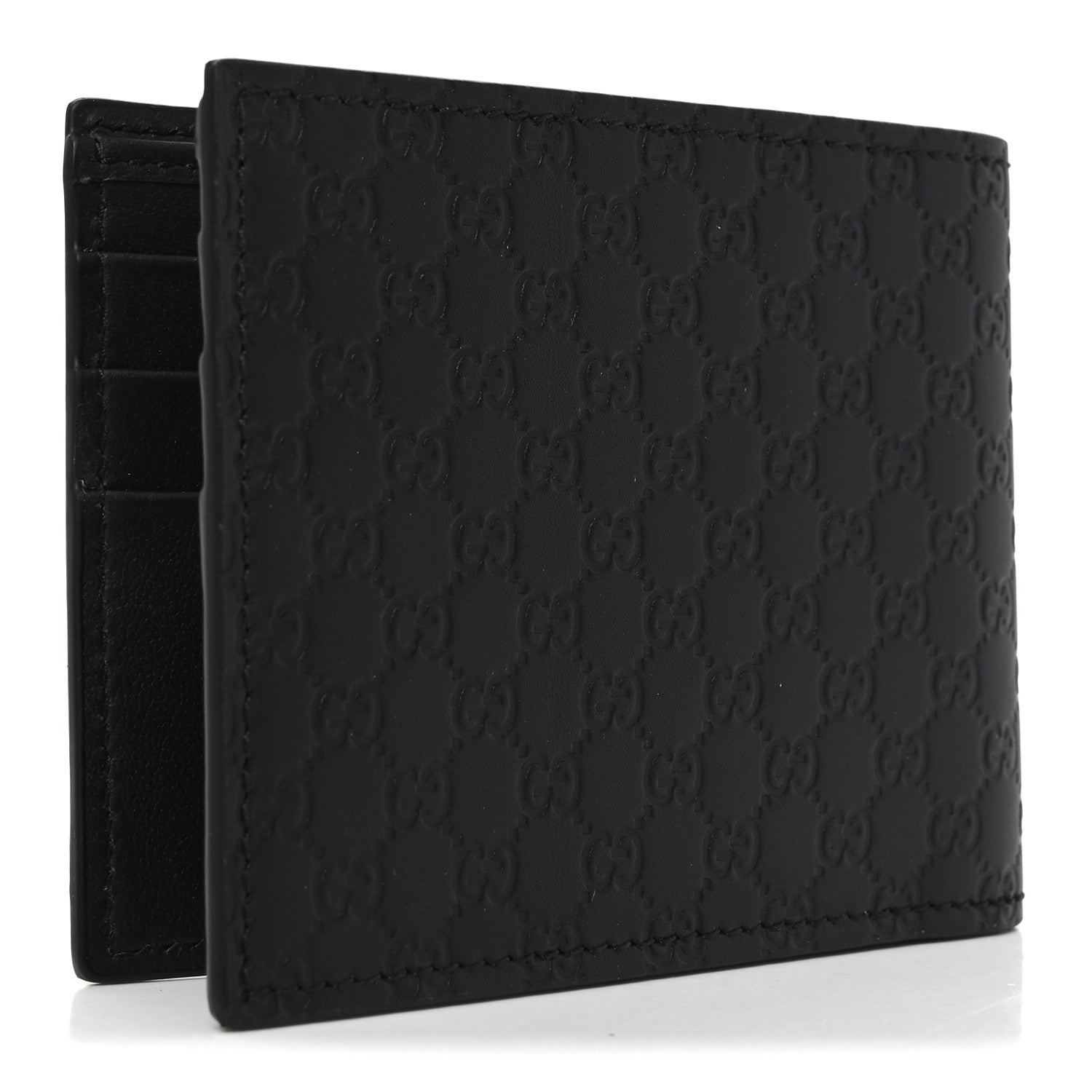 Gucci Microguccissima Bi-Fold Wallet Black 3 of 7