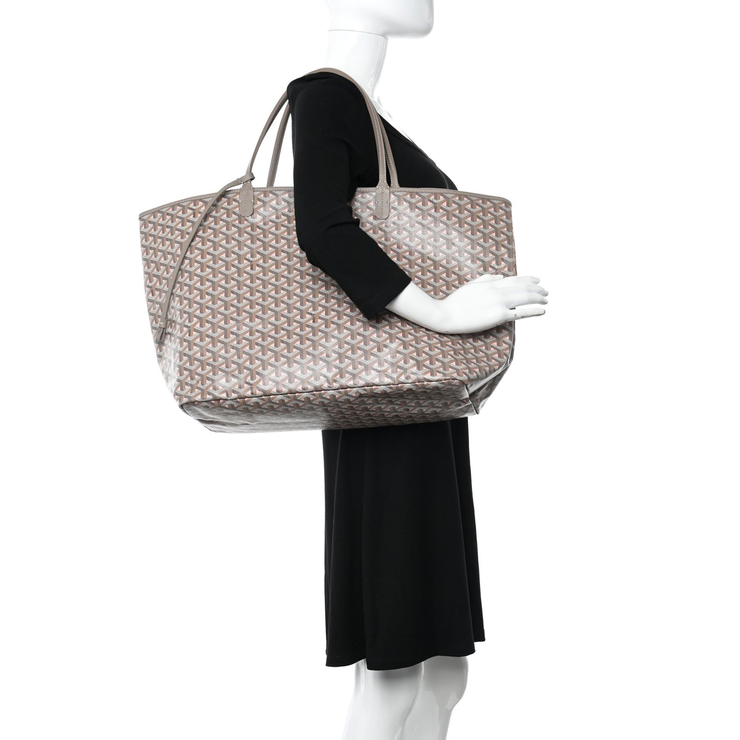 Goyardine Saint Louis Claire Voie GM Grege Powder Pink