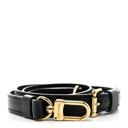 Louis Vuitton Calfskin 16mm Adjustable Shoulder Strap Black 1 of 3