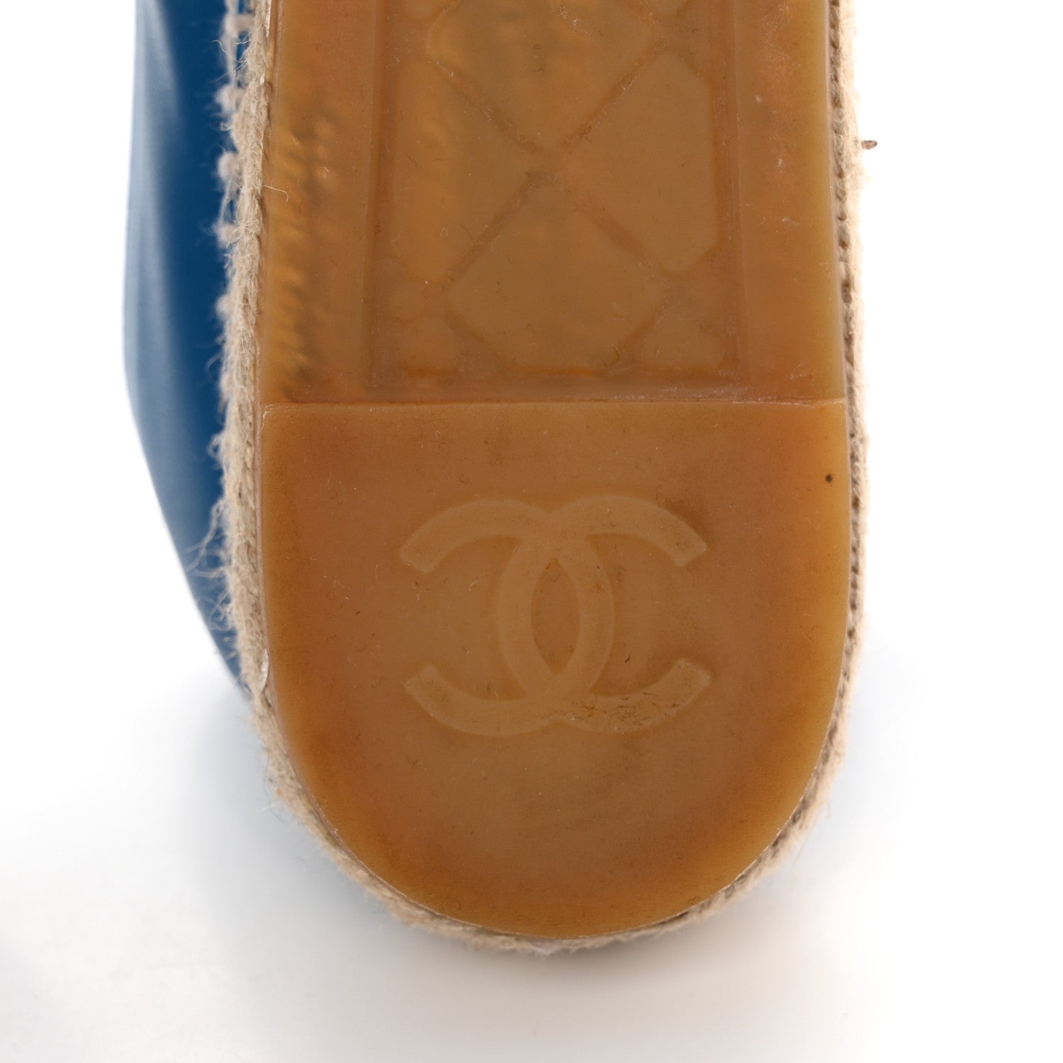 Chanel Lambskin CC Espadrilles 37 Blue 7 of 12