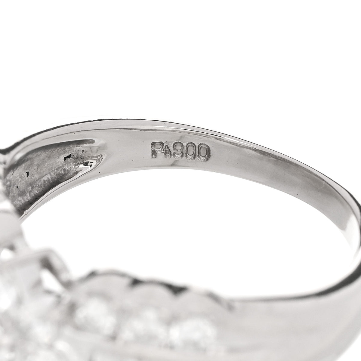 Parker & West by FASHIONPHILE Platinum Diamond 1.02ctw Flower Ring 50 5.25 9 of 9