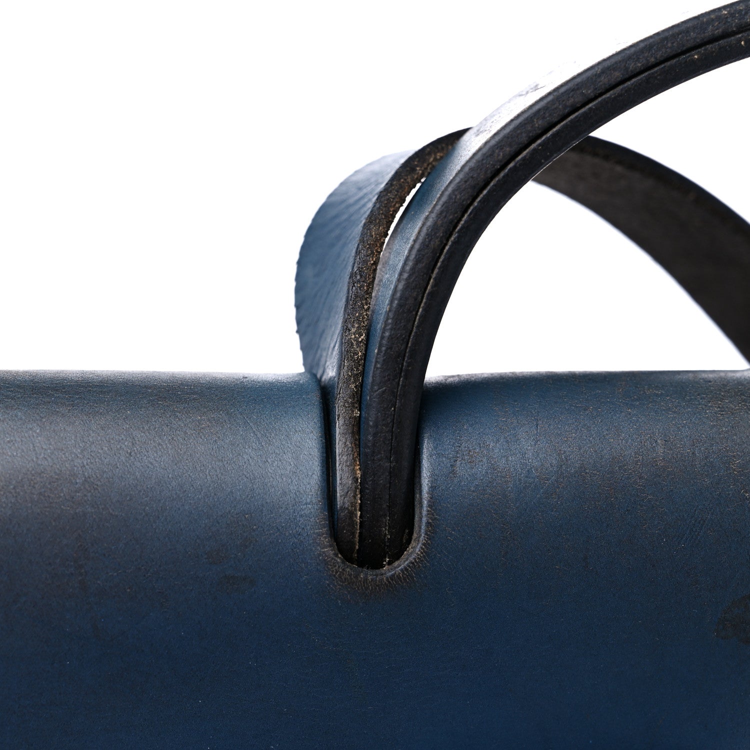 Hermes Toile Vache Calfskin Herbag 39 MM Navy 15 of 20