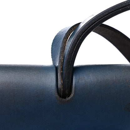 Hermes Toile Vache Calfskin Herbag 39 MM Navy 15 of 20