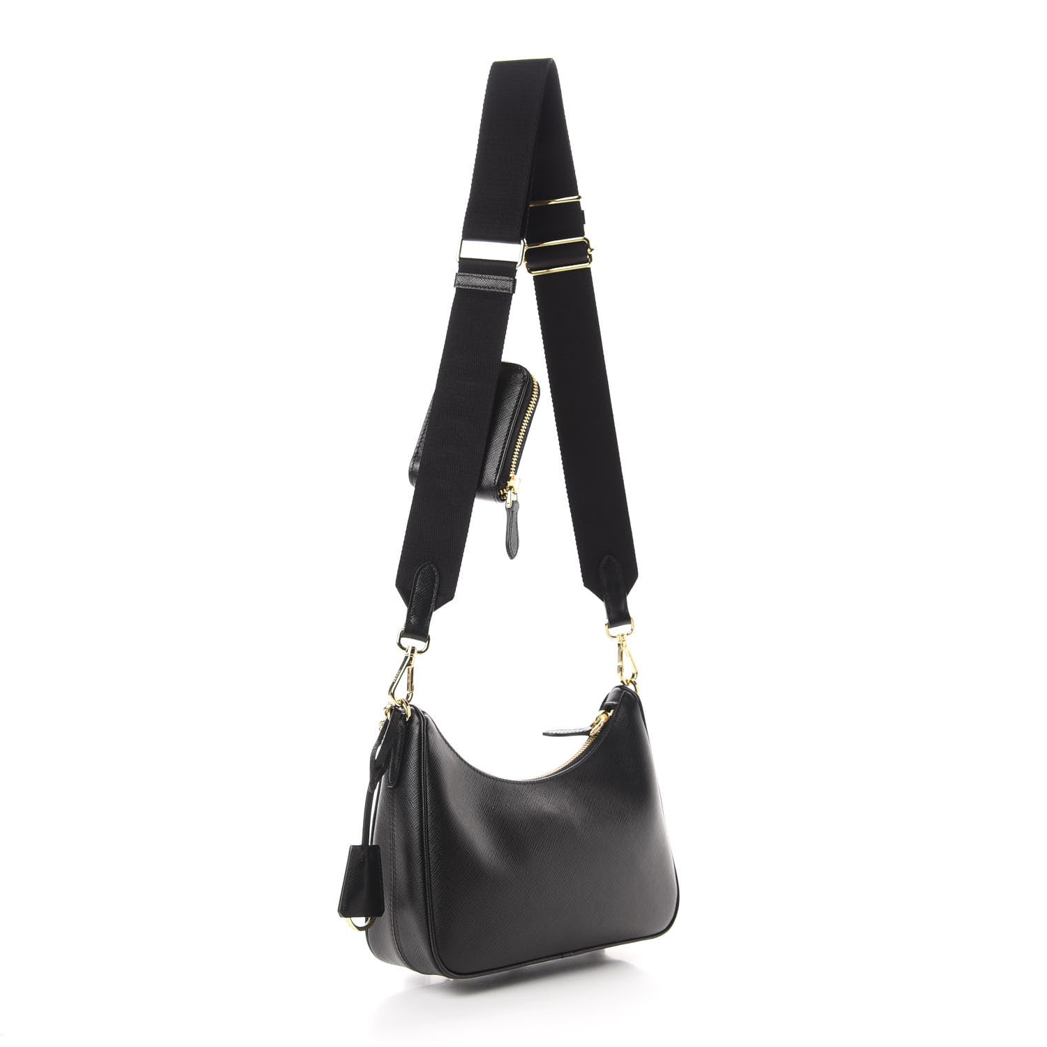 Prada Saffiano Lux Re-Edition 2005 Shoulder Bag Black 3 of 11