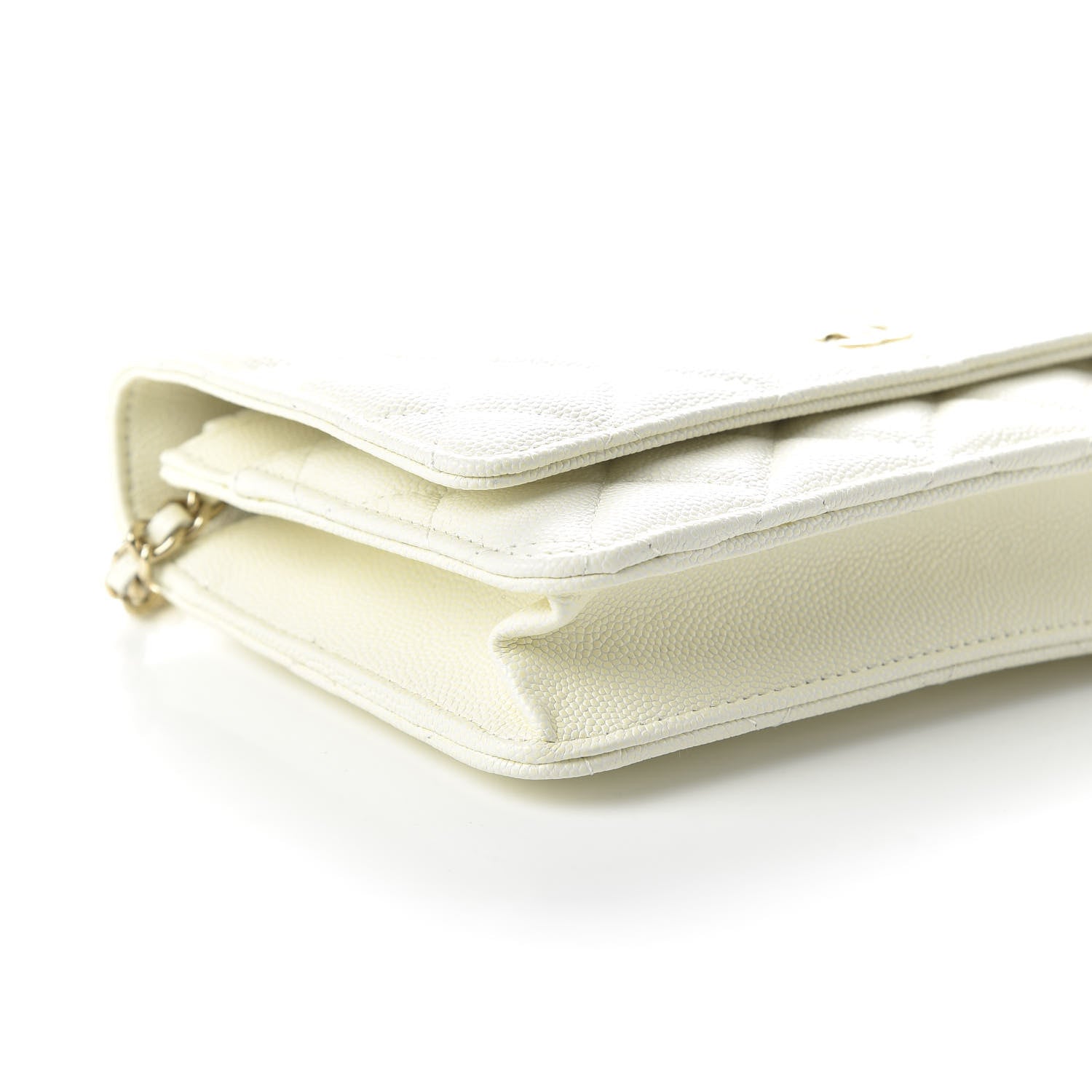 Chanel Caviar Quilted Wallet On Chain WOC White 6 of 11