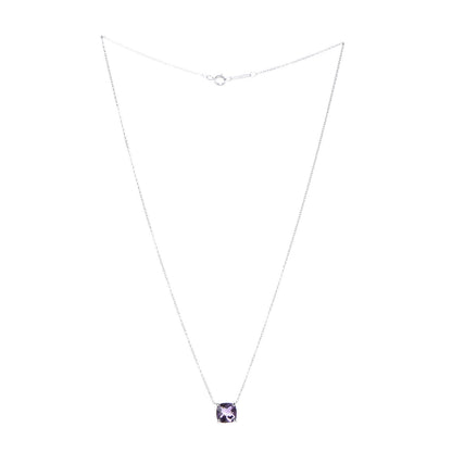 Tiffany Sterling Silver Amethyst Sparklers Pendant Necklace 3 of 5