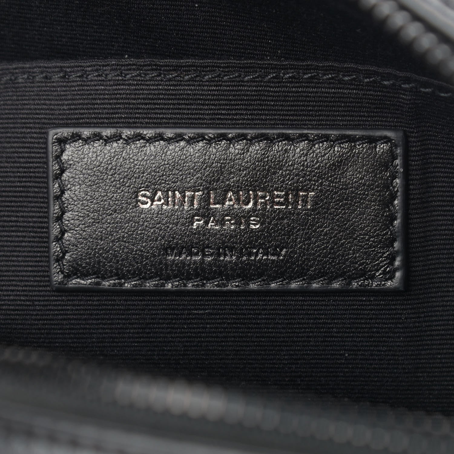 Saint Laurent Calfskin Matelasse Monogram Lou Camera Bag Black 6 of 11