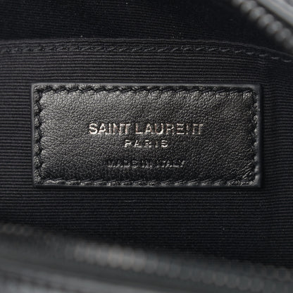 Saint Laurent Calfskin Matelasse Monogram Lou Camera Bag Black 6 of 11