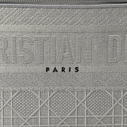 Christian Dior Canvas Embroidered Cannage Diortravel Vanity Case Grey 6 of 8