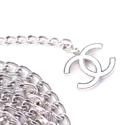 Chanel Enamel CC Ceinture Fantai Adjustable Belt Silver White 3 of 4