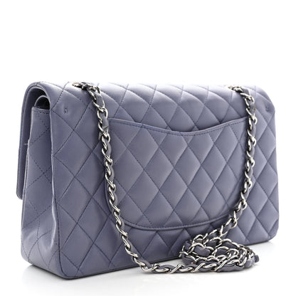 Chanel Lambskin Quilted Medium Double Flap Light Purple 3 of 17