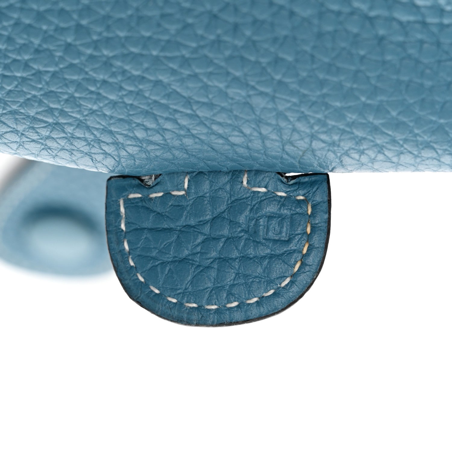 Hermes Taurillon Clemence Evelyne II PM Blue Jean 7 of 11