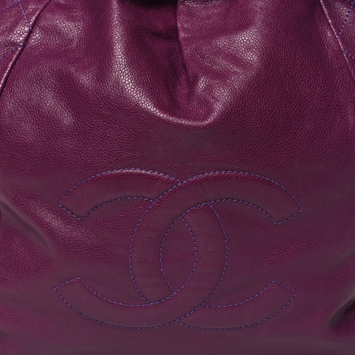Caviar 31 Drawstring Tote Purple