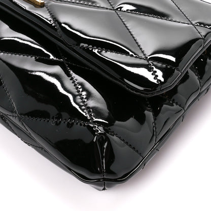 Saint Laurent Patent Quilted Le 57 Diamond Shoulder Bag Black 10 of 10