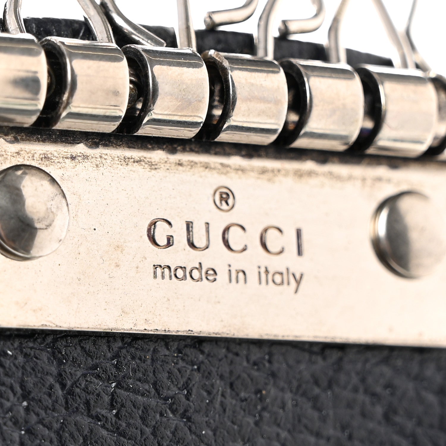 Gucci GG Supreme Monogram Web Ophidia 6 Key Holder Case Beige Blue 8 of 8