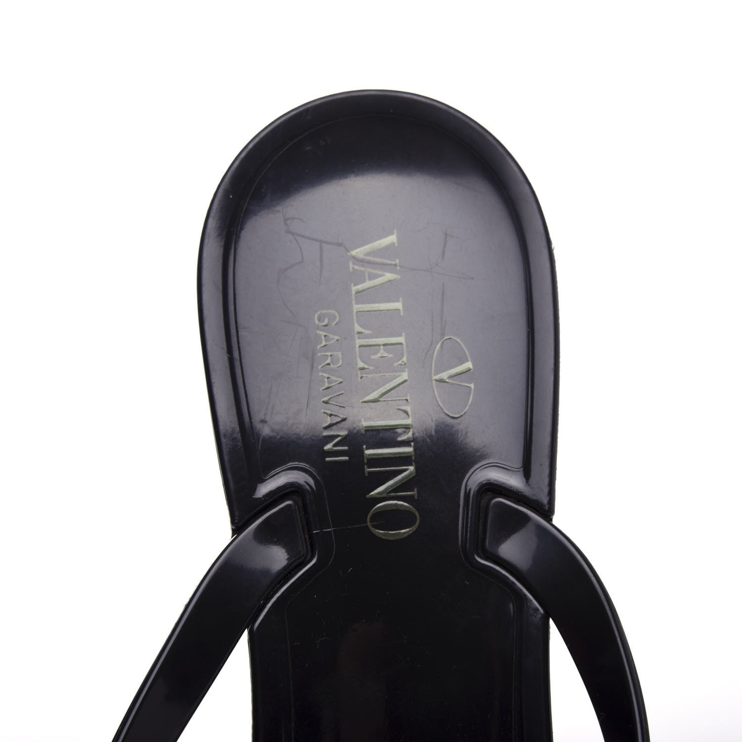 Valentino Garavani PVC Jelly Rockstud Bow Thong Sandals 40 Black 8 of 10