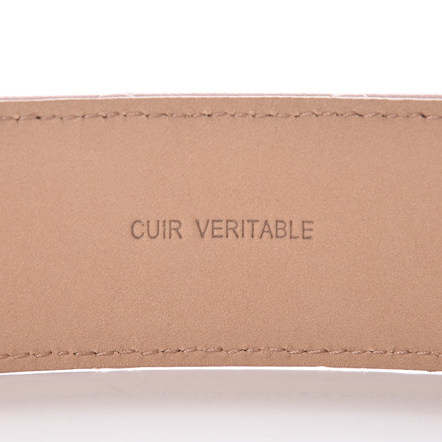 Lambskin Quilted CC Belt 90 36 Pink