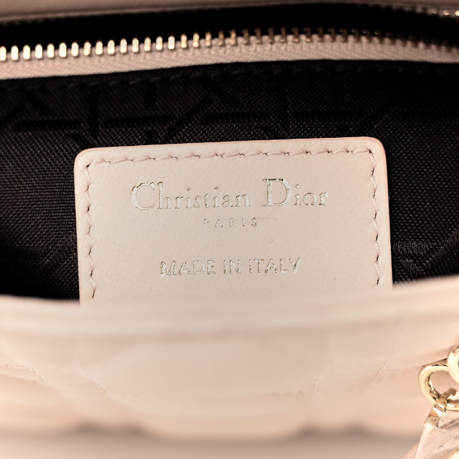 Christian Dior Lambskin Cannage Mini Lady Dior Rose Poudre 6 of 9