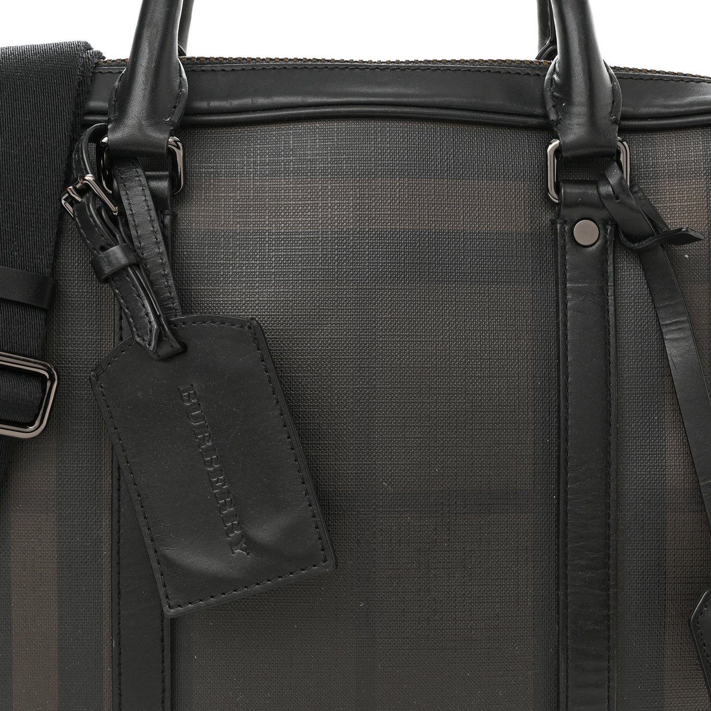 Smoked Check Newburg Briefcase