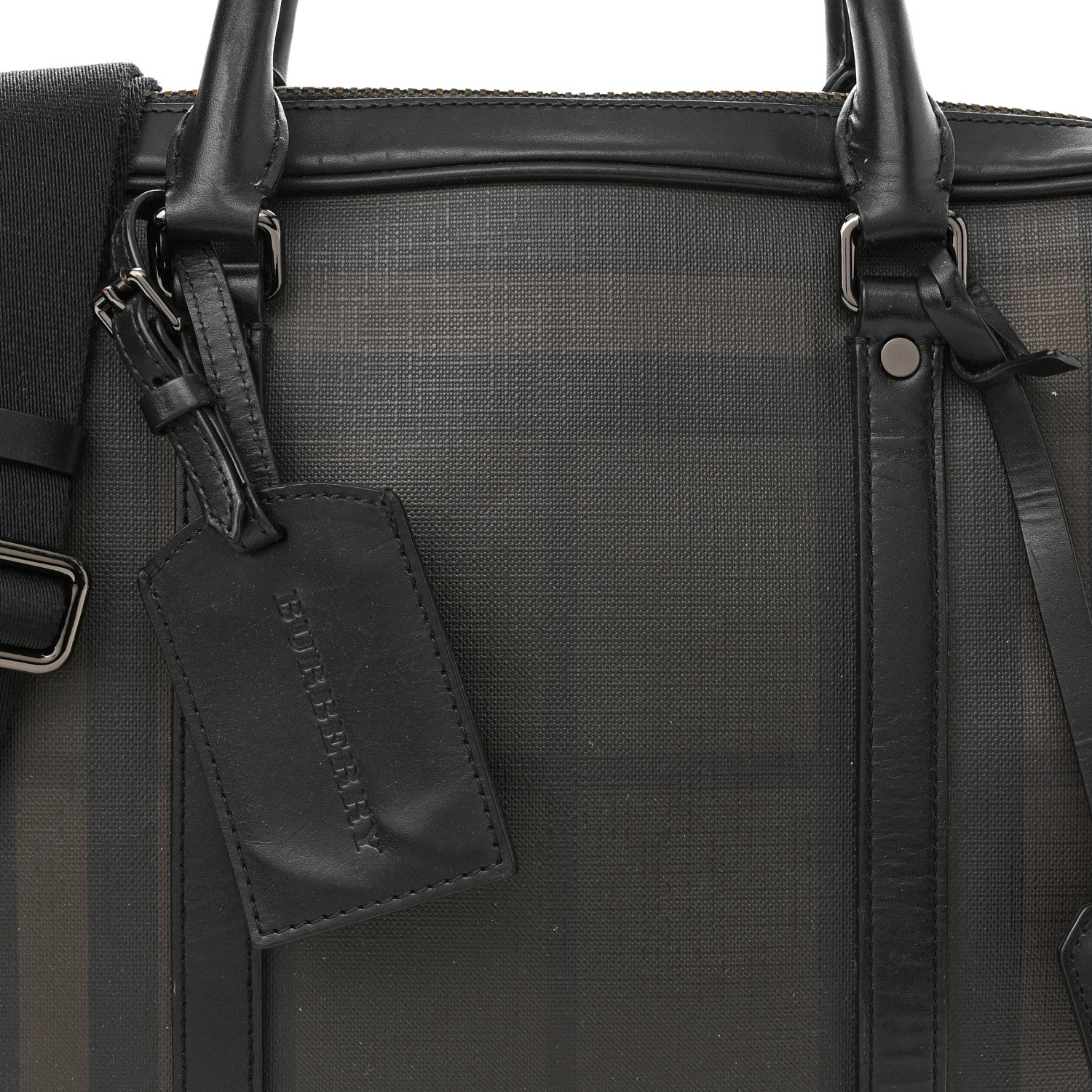 Burberry Smoked Check Newburg Briefcase 7 of 14