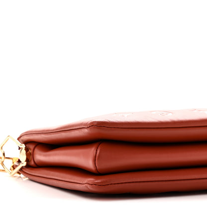 Louis Vuitton Lambskin Embossed Monogram Coussin PM Terracotta Brown 10 of 11