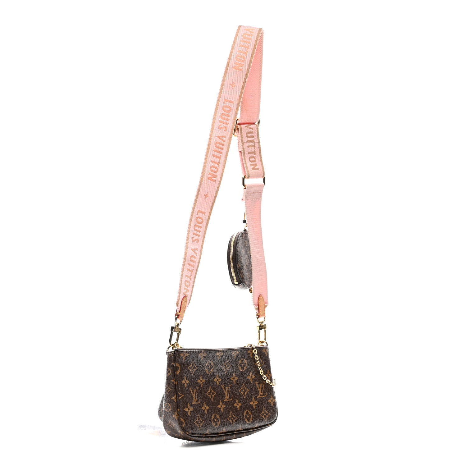 Louis Vuitton Monogram Multi Pochette Accessories Rose Clair