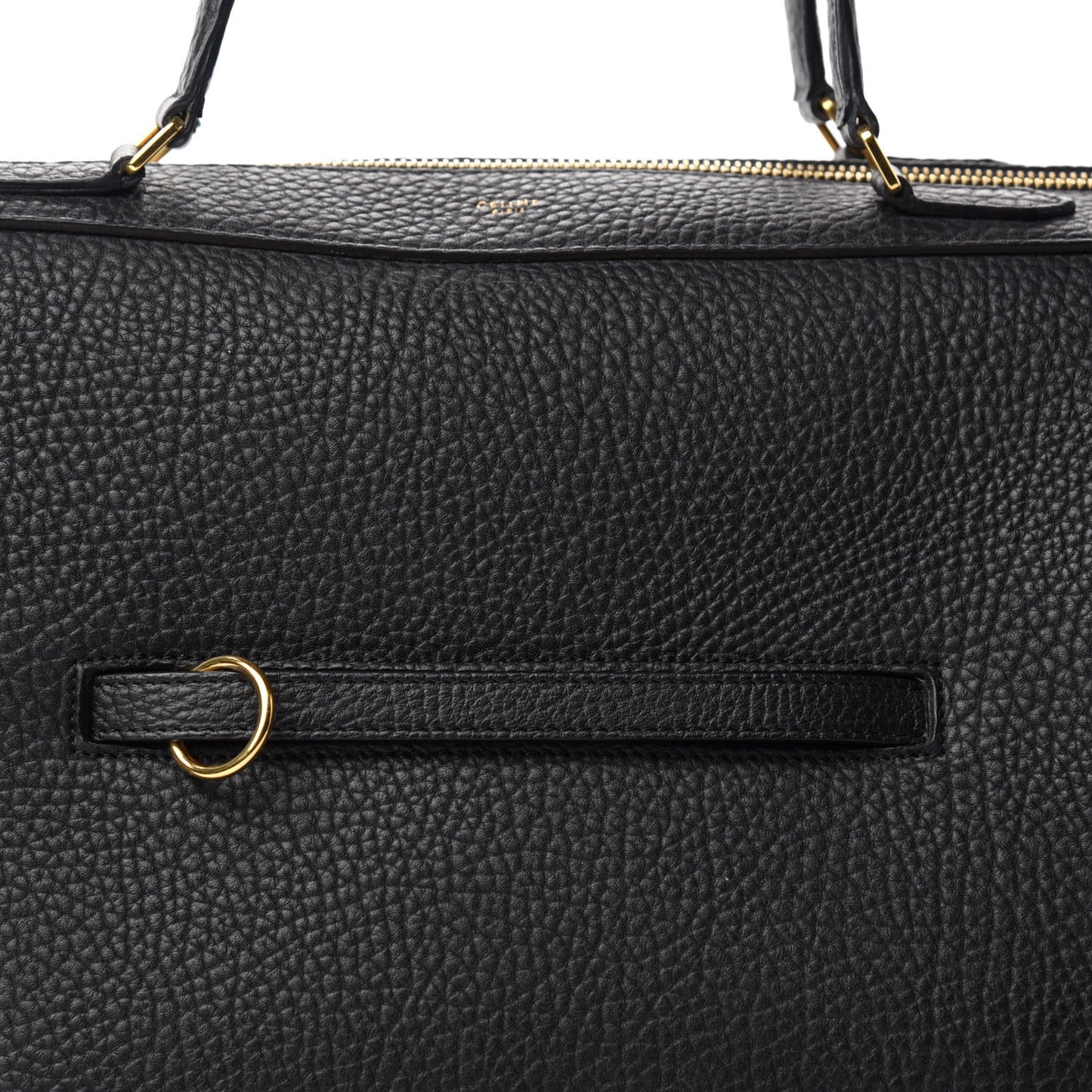 Bullhide Calfskin Small Ring Bag Black