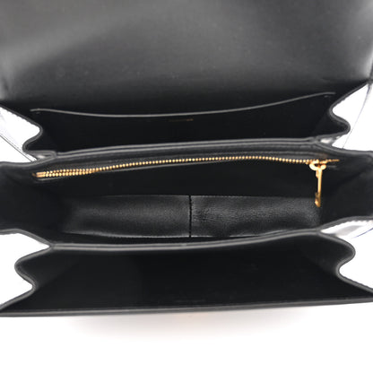 Celine Shiny Calfskin Medium Triomphe Black 5 of 11