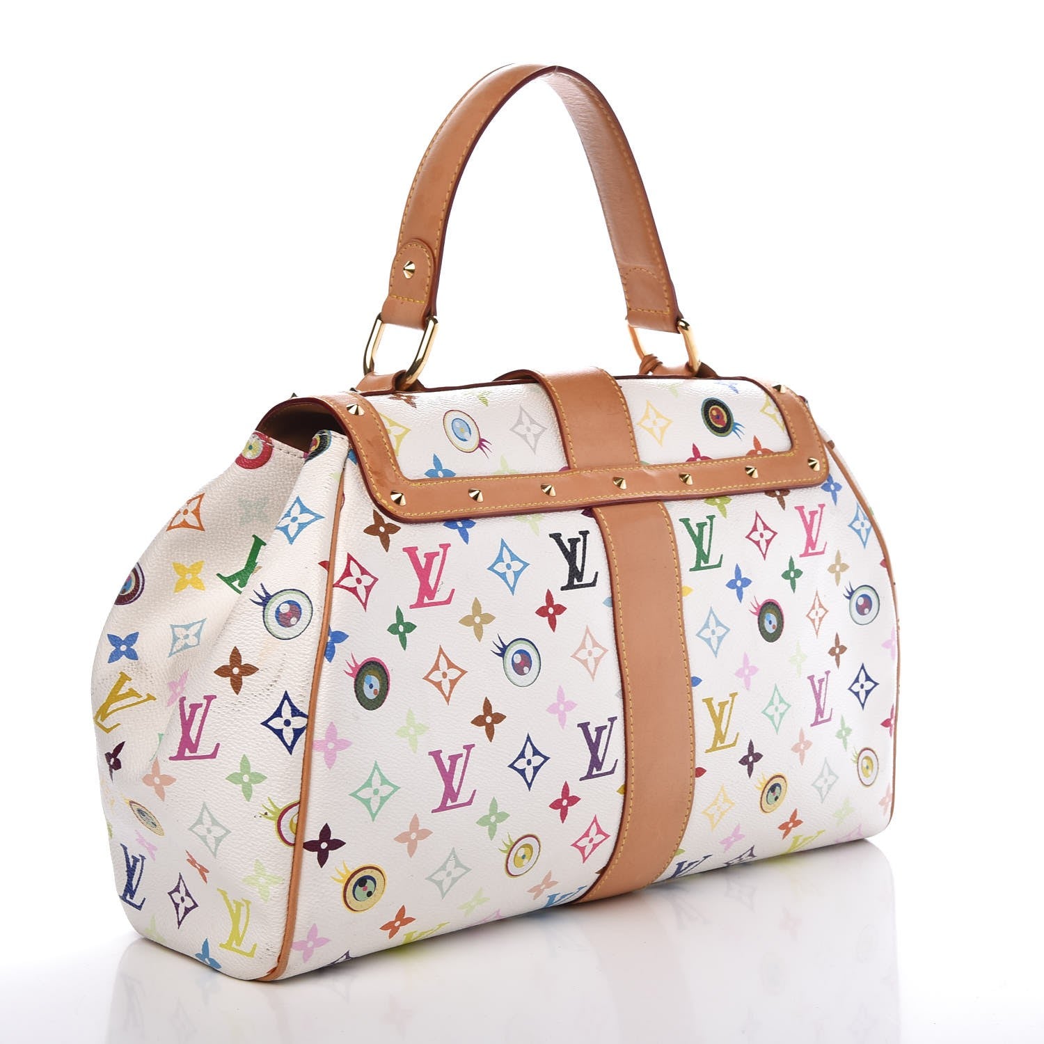 Louis Vuitton Monogram Multicolor Murakami Eye Love You White 3 of 18