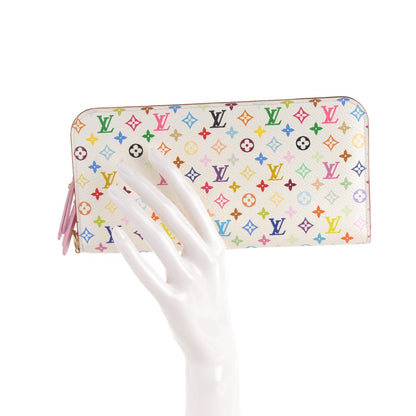 Louis Vuitton Monogram Multicolor Insolite Wallet White Litchi 2 of 7