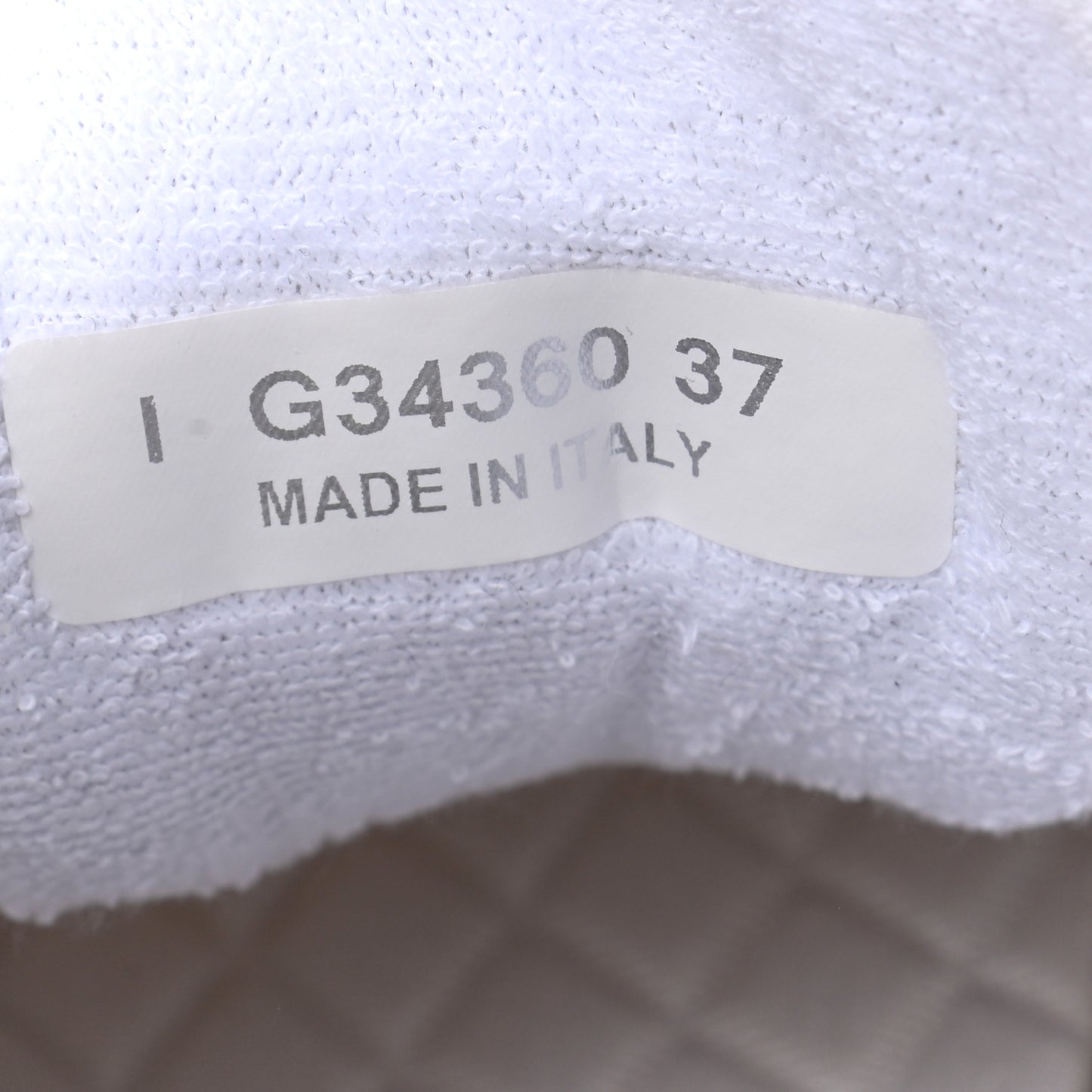Suede Calfskin Fabric CC Sneakers 37 White