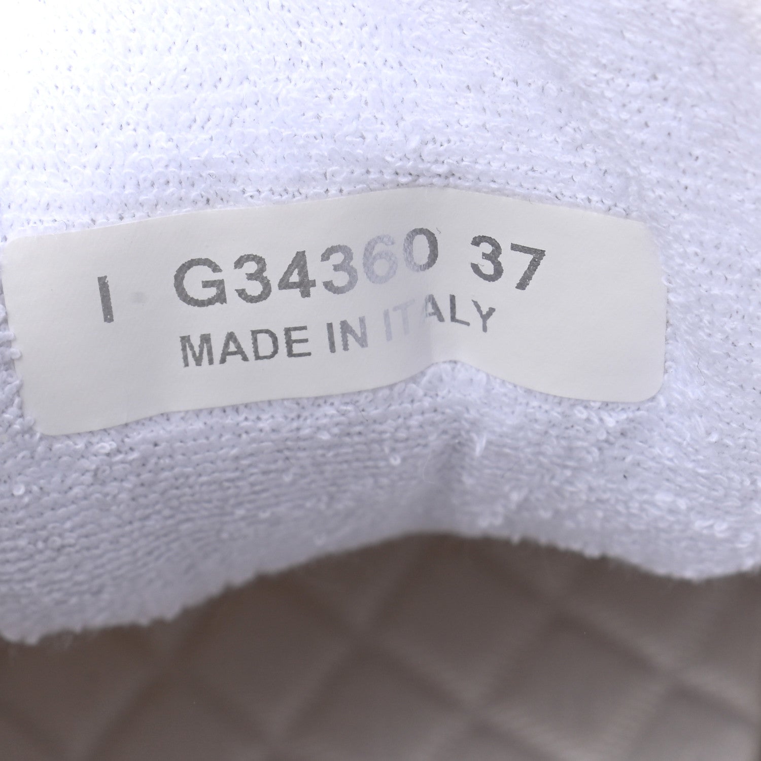Chanel Suede Calfskin Fabric CC Sneakers 37 White 7 of 8