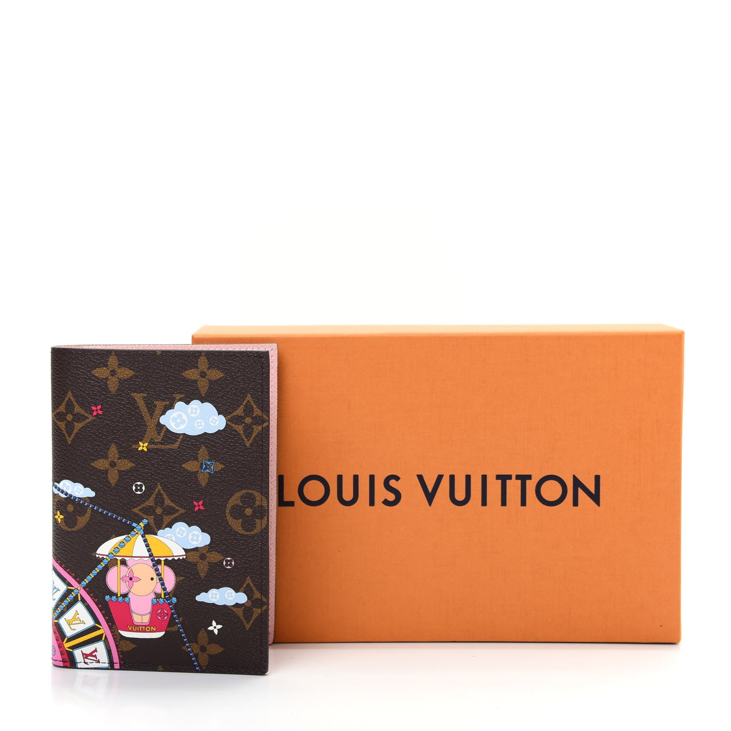 Louis Vuitton Monogram 2020 Christmas Animation Big Wheel Passport Cover Rose Ballerine 7 of 7