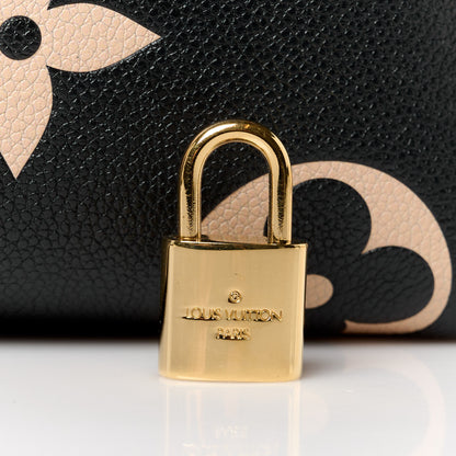 Louis Vuitton Empreinte Monogram Giant Speedy Bandouliere 25 Black Beige 8 of 13