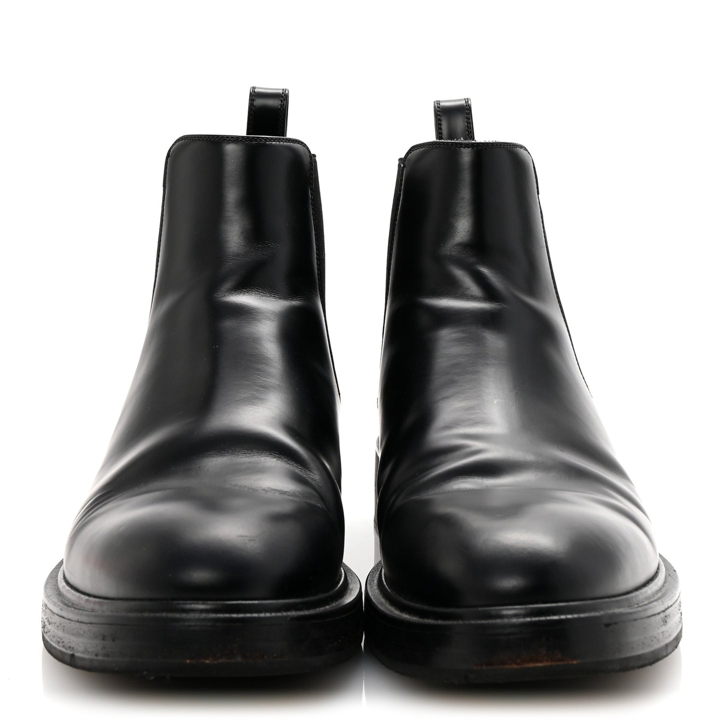 Calfskin VLTN Mens Chelsea Ankle Boots 43 Black